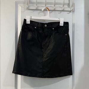 Final Price LOFT Shiny Black Women's Skirt Size 4